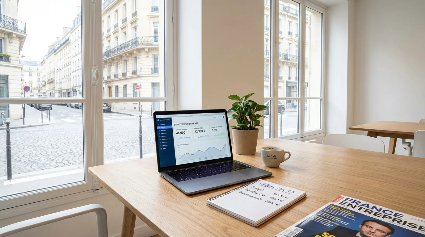 Coût de la maintenance d'un site e‑commerce : guide complet 2026 2 Espace de travail professionnel avec analyse des coûts de maintenance d'un site e-commerce