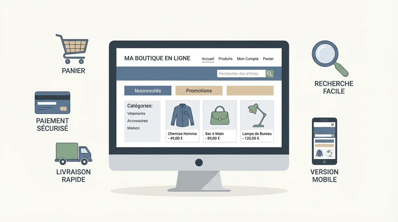 Cahier des charges pour un site e-commerce Shopify : le guide complet 3 Illustration des fonctionnalités clés à prévoir dans un cahier des charges Shopify